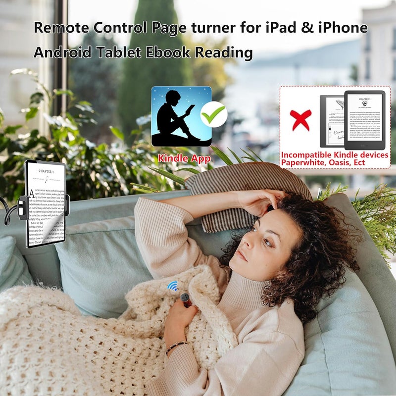 STDFORU TikTok Scrolling Ring, Bluetooth Camera Remote Control, Scrolling Ring for iPhone,TIK Tok, iPad, Android (Black) - Image 5